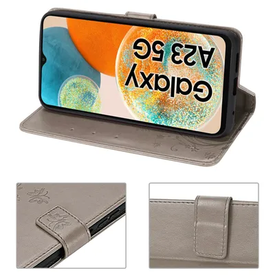 Produktbild von Hülle für Samsung Galaxy A23 5G Schutzhülle Handy Tasche Handyhülle Flip Etui Grau