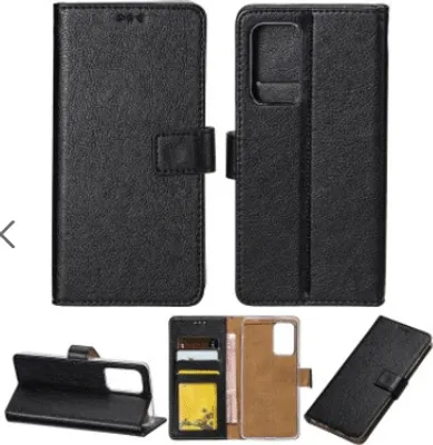 Produktbild von starfix Kunstleder Book Flip-Tasche mit Kartenfach für Samsung Galaxy A52 5G, schwarz