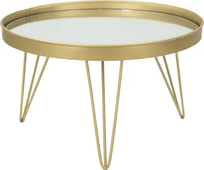 Image de Plateau miroir décoratif sur pieds, Ø 36,5 cm