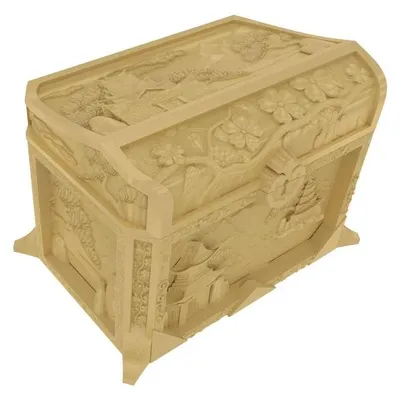 Image de Boîte en forme de cube géométrique, dorée, pour ranger des dés et autres accessoires de jeu