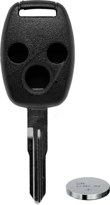Produktbild von Auto Schlüssel Funk Fernbedienung 1x Gehäuse 3 Tasten + 1x Rohling + 1x CR1616 Batterie kompatibel mit Honda