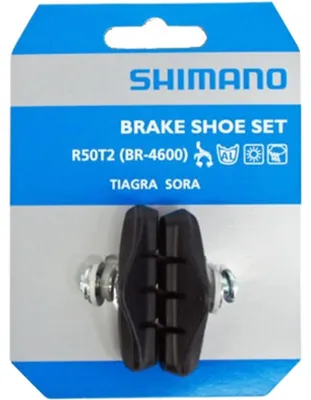 Produktbild von Shimano Teile Bremsschuhe R50T2 (BR-4600) Seitenzug, L=50mm, symm., für Alufelgen