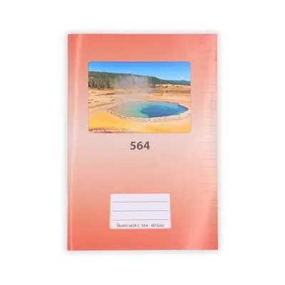 Produktbild von Schulheft Notizbuch A5 liniert 60 g/m² mit Namens- und Klassenetikett
