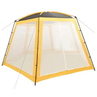 Image de Tente de piscine Toile 500x433x250 cm Jaune