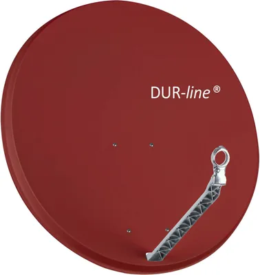 Produktbild von DUR-line Select 85/90 Sat Schüssel rot – 90 cm Aluminium Satellitenschüssel, Windlast 90 kg bei 150 km/h, Mast 32–60 mm, multifeedfähig