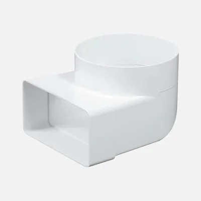 Obrázek produktu pro Den Braven Přechodové koleno 90°, Ø110 / 55 mm x 100 mm, ABS, bílé
