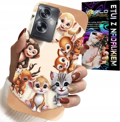 Zdjęcie produktu dla Etui Do Oppo A79 5G - Plecki Dla Dzieci W Zwierzęta Leśne Case