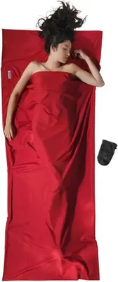 Produktbild von Cocoon TravelSheet Polyester Hüttenschlafsack (Wärmeleistung +3°C / Max. Körpergröße 190cm / Gewicht 0,29kg) cranberry