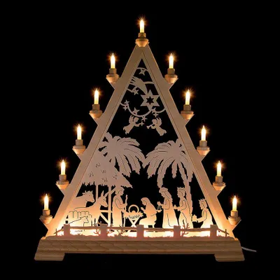 Produktbild von Lichterspitze Christgeburt (55x66cm) von Kunstgewerbe Taulin