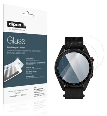 Image de 2x Protection écran pour Garmin Approach S72 47mm Verre souple Film Protecteur 9H dipos