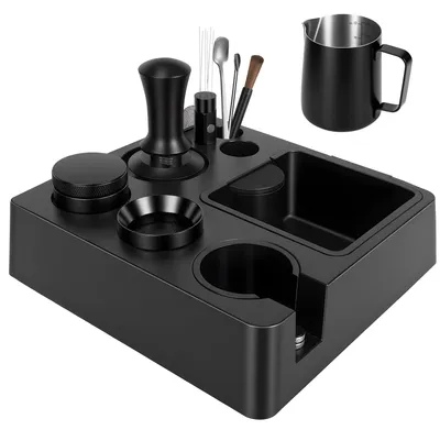 Productafbeelding van Espresso Tamperstation met Klopbox en 51 mm Koffiestamper Set, Professioneel Ontwerp