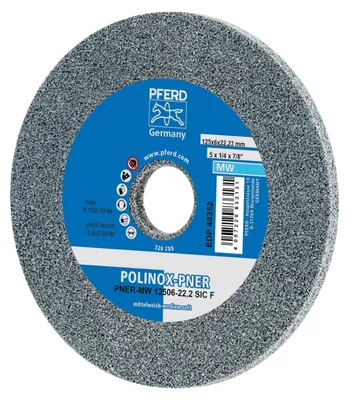 Produktbild von Pferd Schleifrad Polinox PNER-MW 12506-C fein Bohrung 22,2mm - 44691452