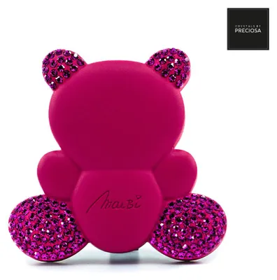 Produktbild von Autoduft Teddybär-Design Pink Secret, Limette & Rote Früchte, 150 Preciosa Kristalle