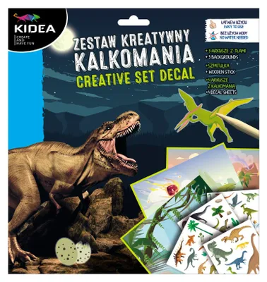 Imagen del producto de Kit creativo de pegatinas de dinosaurios Kidea