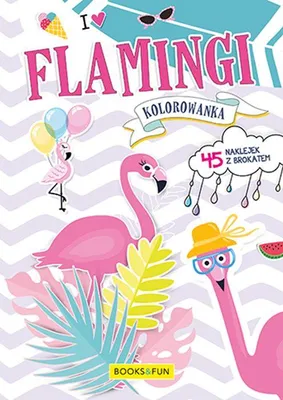 Immagine prodotto di Kolorowanka Flamingi z Naklejkami
