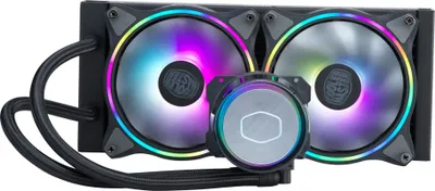 Immagine prodotto di Cooler Master MasterLiquid ML240 Illusion - Sistema di raffreddamento a liquido per processori - Dimensioni del dissipatore: 240 mm - (per: LGA1156, AM2, AM2+, AM3, LGA1155, AM3+, LGA2011, FM1, FM2, LGA1150, FM2+, LGA2011-3, LGA1151, AM4, LGA2066, LGA1200)