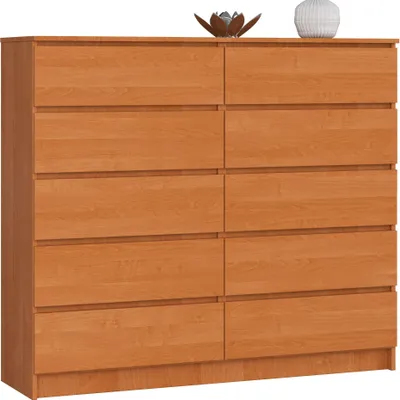 Image de Akord Commode 10 Tiroirs Aulne 138X40X121