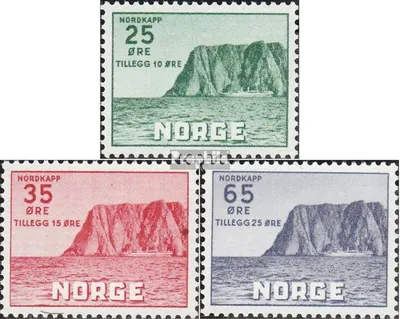 Produktbild von Briefmarken Norwegen 1957 Mi 408-410 (kompl.Ausg.) gestempelt Fremdenverkehr