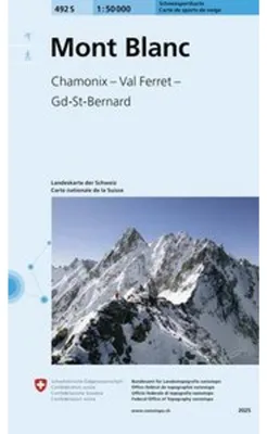 Produktbild von 492S Mont Blanc Schneesportkarte