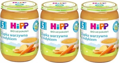 Obrázok produktu pre HiPP Zupa Jarzynowa z Indykiem EKO dla Dzieci po 5 miesiącu 190 g