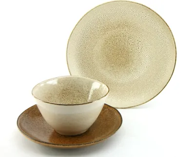 Produktbild von CreaTable, 20863, Sahara Sand, Kombiservice 3-tlg, Steinzeug