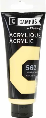 Obrázek produktu pro Akrylová barva 100 ml – neapolská žlutá č. 657