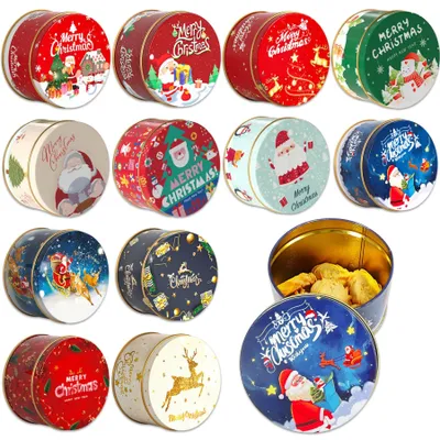 Productafbeelding van Solidchoice - Set van 12 Kerst Koekjesblikken met Deksel