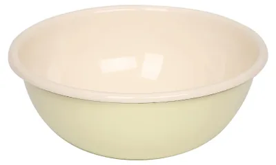 Productafbeelding van Enamel Kom 16 cm - Pastelgeel - Voor Muesli en Salade