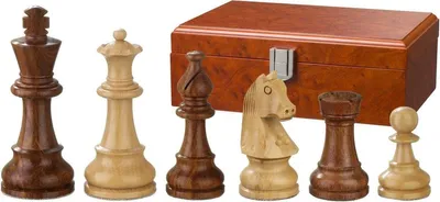 Produktbild von Philos Schachfiguren Sigismund Holzset Königshöhe 95 mm Staunton