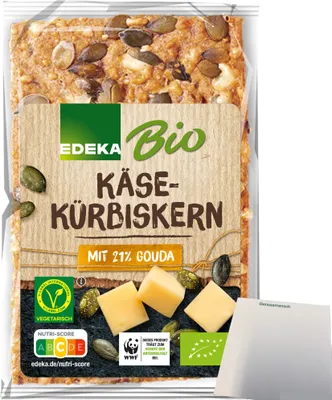 Produktbild von Edeka  Käse-Kürbiskern Knäckebrot (200g Packung) + usy Block