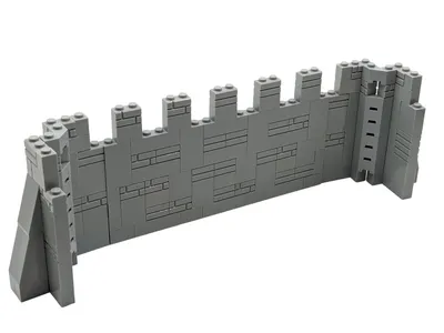 Produktbild von LEGO® MOC Mittelalter Mauer und Eckteile Ritter NEU! Menge 136x