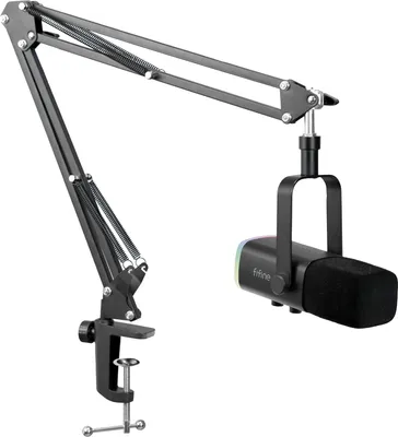 Produktbild von FIFINE XLR Streaming Mikrofon mit Arm USB Dynamisch Microphone Gaming PC Podcast