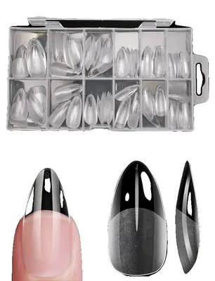 Obrázek produktu pro Umělé nehty, 120 kusů, francouzský design, 120 kusů