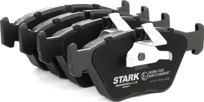 Produktbild von STARK SKBM-1026 Bremsbeläge Satz Vorne für BMW 3 Limousine (E46) 5 Limousine (E39) 3 Touring (E46) X3 (E83) 3 Coupe (E46)