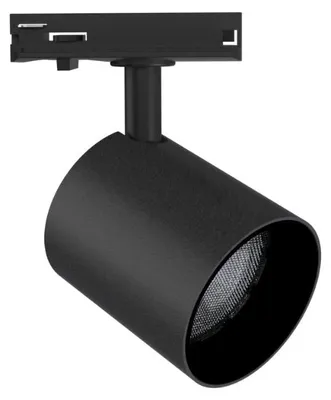 Produktbild von Schwarzer LED-Schienenstrahler, einphasig, 24 W, 36°, TRIAC-dimmbar – Warmweiß 2300 K – 3500 K