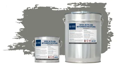 Produktbild von Wixx 2K Polyurethan450 Betonbeschichtung - RAL 7023 | Betongrau - 5L