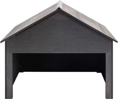 Immagine prodotto di vidaXL Garage per tagliaerba grigio 80x80x70 cm WPC