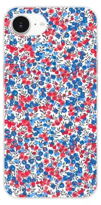 Image de 1001Coques - Coque silicone compatible avec Apple iPhone 16e iPhone 17e - Motif liberty wiltshire bleu - Design original imprimé en France