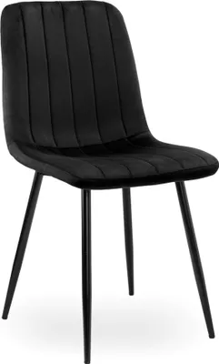 Produktbild von FRESNO VELVET Stuhl in Schwarz, Samt, skandinavisch