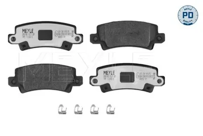 Produktbild von MEYLE 025 238 1616/PD Bremsbeläge Hinten für TOYOTA COROLLA (ZZE12, NDE12, ZDE12) COROLLA Kombi (E12J, E12T) COROLLA Stufenheck (E12J, E12T)