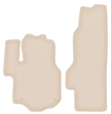 Produktbild von DURBAN Beige Velours-Fußmatten vorne für VW Grand California (2019-)