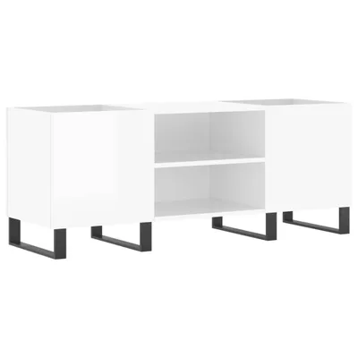 Produktbild von vidaXL Plattenschrank Hochglanz-Weiß 121x38x48 cm Holzwerkstoff