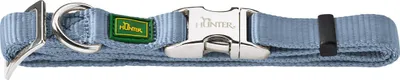 Produktbild von Hunter Halsband Vario Basic ALU-Strong rauchblau, Größe: M / Breite: 1,5 cm