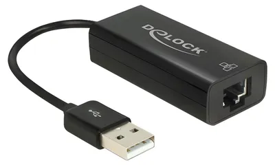 Produktbild von Delock Adapter USB 2.0 > LAN 10/100 Mb/s - Netzwerkadapter - USB 2.0 - 10/100 Ethernet