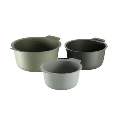 Produktbild von BergHOFF Home, Schüsselset mit Seiher, Rührschüssel Kunststoff, Backschüssel, Sieb, Anti-Rutsch
