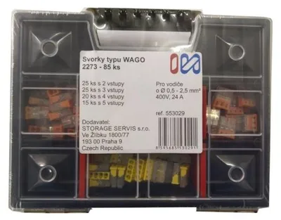Obrázek produktu pro IN 553029 set svorek typu wago 2273 - 85ks