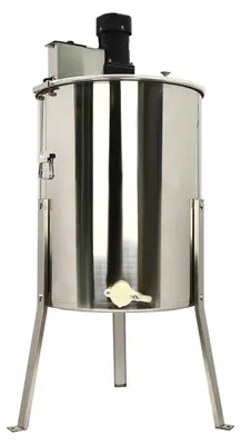 Produktbild von Honigschleuder - Elektrische 8-Waben - Motor 140 W - Drehzahl 370 U/min - Edelstahl - Hohe Kapazität - Für Imker & Zuhause - Silber