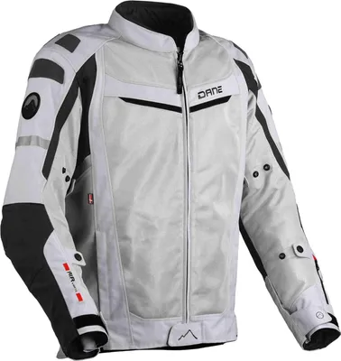 Produktbild von DANE Solskin Mesh Motorrad Textiljacke, hellgrau/schwarz, L