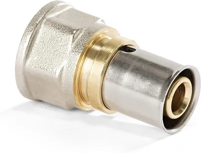 Productafbeelding van Perskoppeling - Leidingkoppeling - Sanitaire Installatie - DVGW Goedgekeurd - 16x2mm 3/4" - Zilver