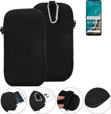 Produktbild von K-S-Trade Neopren-Hülle Handyhülle kompatibel mit Nokia G50 Schutzhülle Neoprenhülle Sleeve Schutz-Hülle Gürtel Tasche Case Holster Handytasche